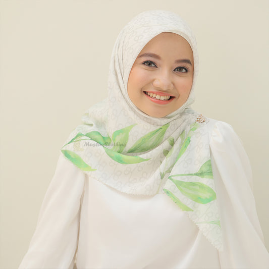 Aisyah Scarves White Aranya Series Ultrafine Voal Scarf Hijab