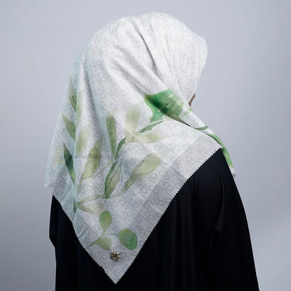 Aisyah Scarves® White Aranya Series Ultrafine Voal Scarf Hijab