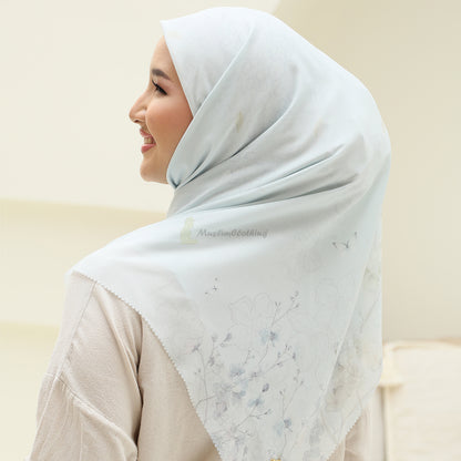 Aisyah Scarf Bliss Light Blue Blossom Series Scarf Hijab