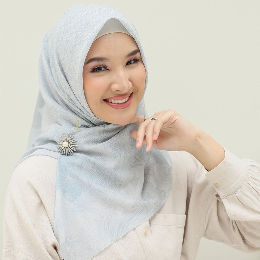 Aisyah Scarves® Light Blue Poppy Series Scarf Hijab