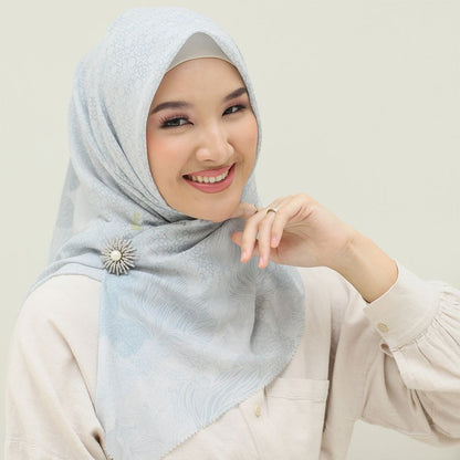 Aisyah Scarves® Light Blue Poppy Series Scarf Hijab