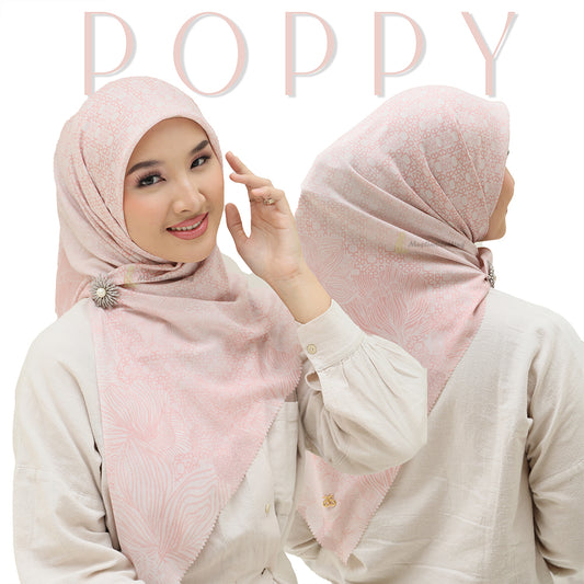 Syal Aisyah Hijab Syal Seri Poppy Pink Muda