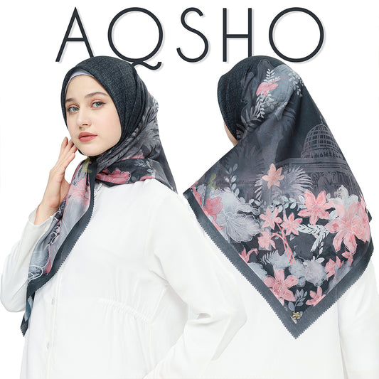 Jilbab Syal Aisyah Midnight Seri Aqsho