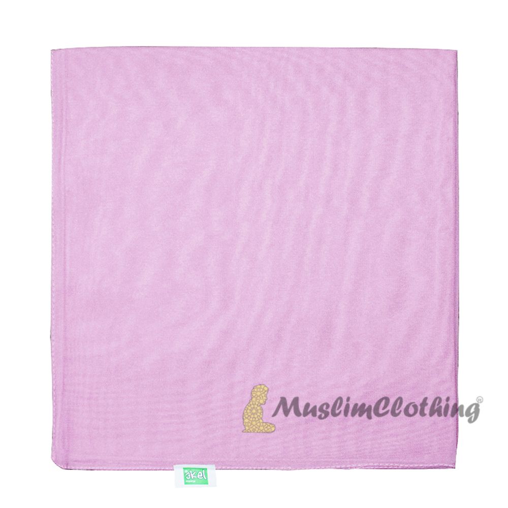 Light Lavender Borderless Chiffon Scarf Hijab Shawl Islamic Headwear
