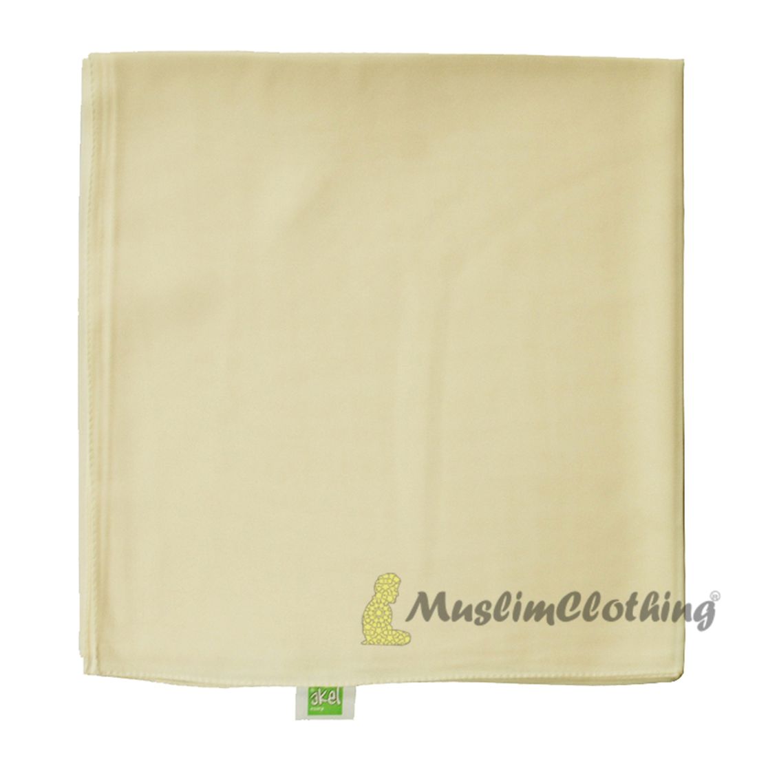 Yellow Cream Borderless Chiffon Scarf Hijab Shawl Islamic Headwear