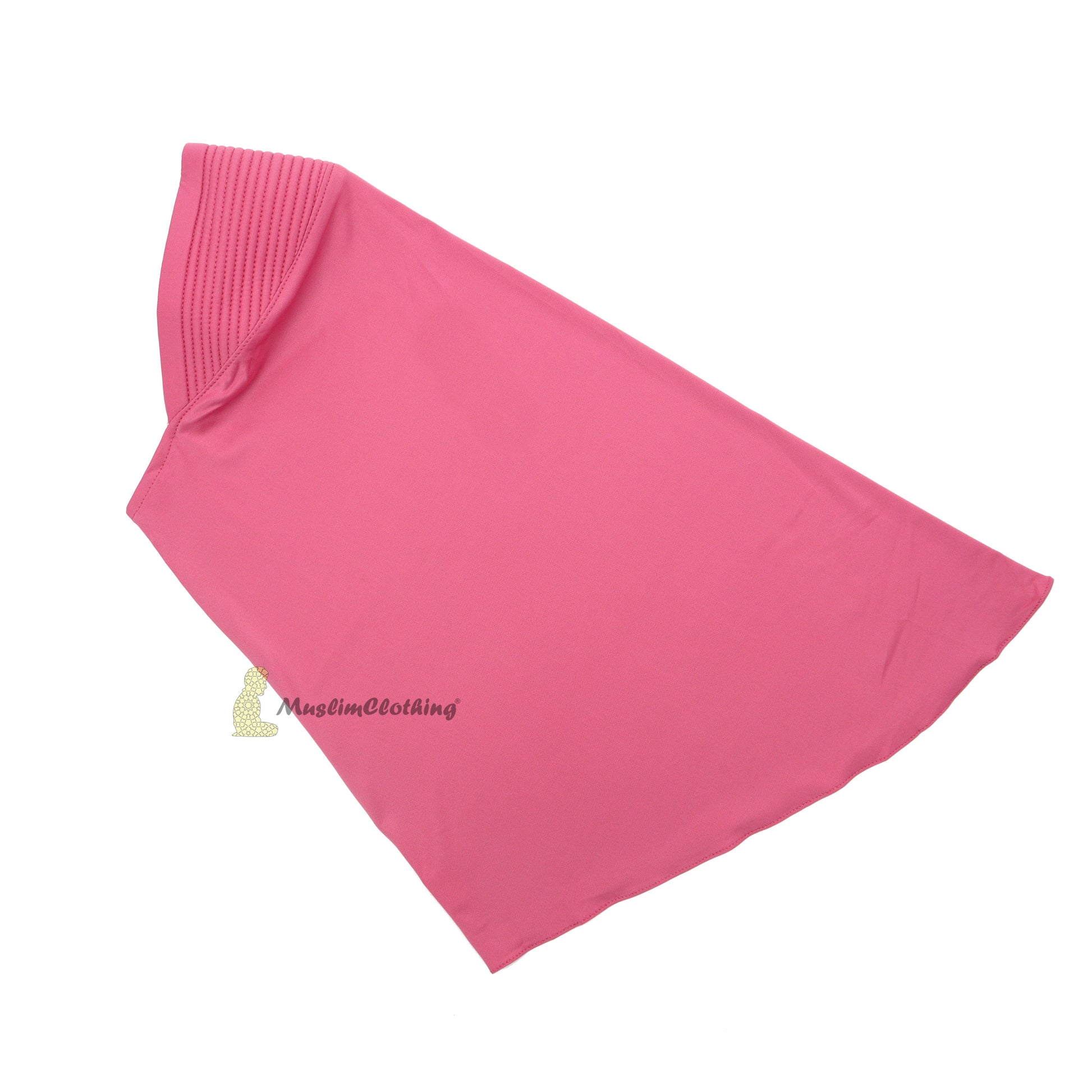 Instant Pull-On Easy Hijab Jilbabs In Hot Pink – Padded Visser Shoulder-Length Easy Muslimah Khimar