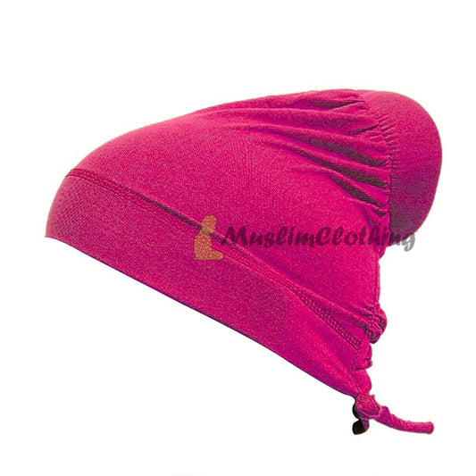 Pink One-Sized Soft Polyester Hair Bun Underscarf
