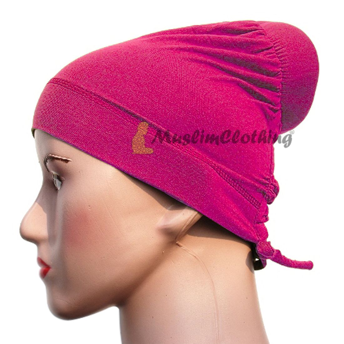 Pink Hair Unique One-sized Soft Polyester Bun Underscarf