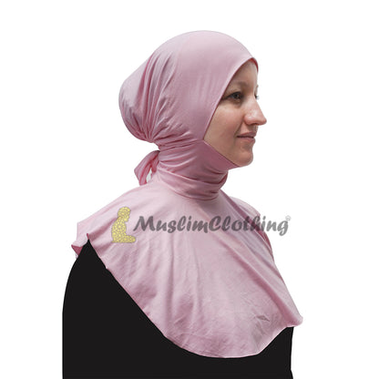 Unique Ninja Hot Pink Underscarf Tie Behind Neck Tight Style Moroccan Inner Scarves Hijab Kimar Fashion