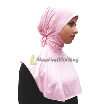 Unique Ninja Hot Pink Underscarf Tie Behind Neck Tight Style Moroccan Inner Scarves Hijab Kimar Fashion