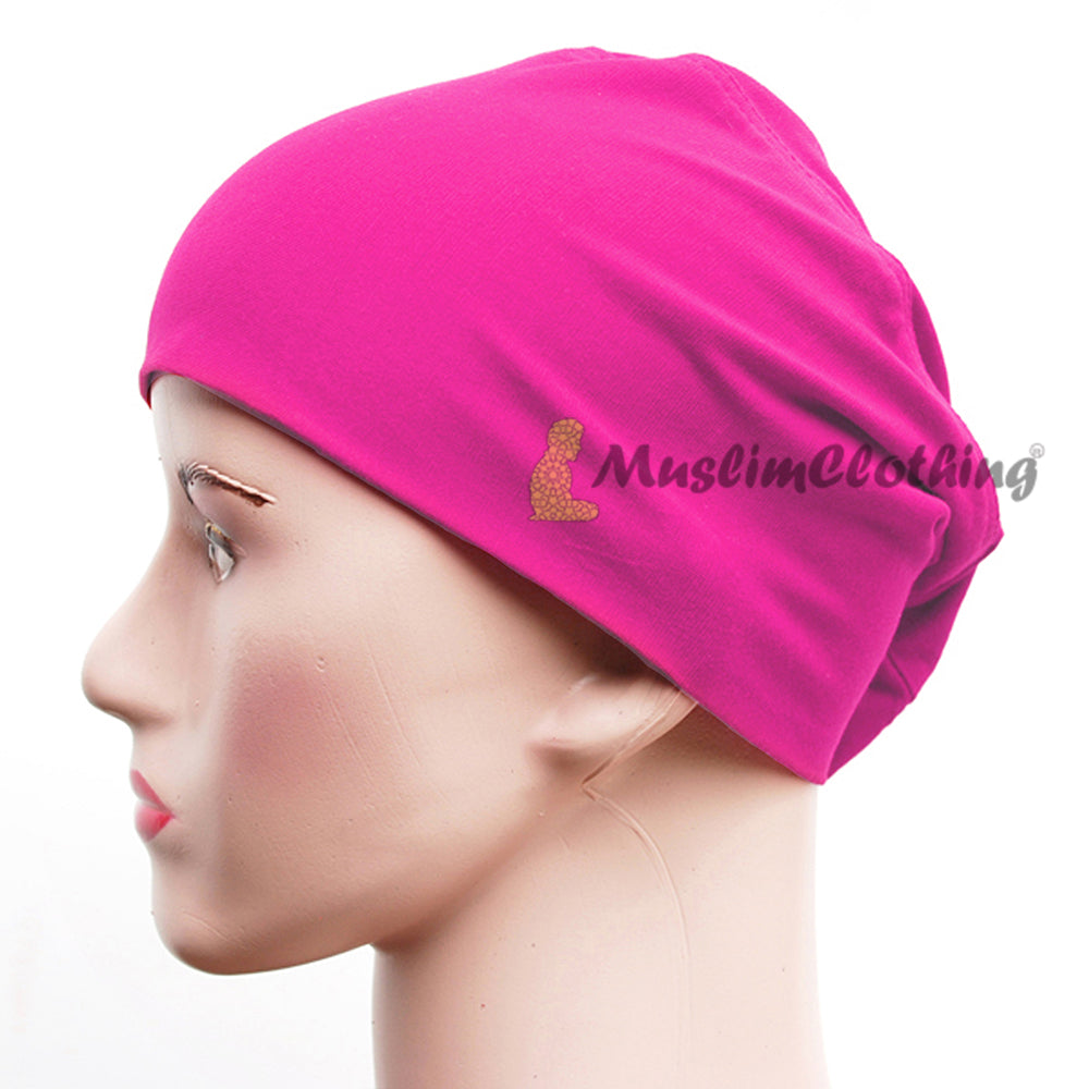 Fuchsia Women’S Pullover Underscarf For Scarves Hijabi Veil One-Size