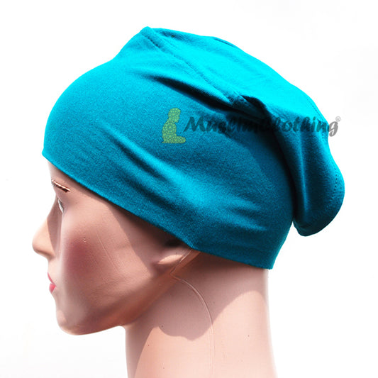 Blue Women's Pullover Underscarf For Scarves Hijabi Veil One-Size