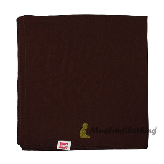 Dark Brown Square Chiffon Scarf Hijab Kimar Hijabi From Turkey