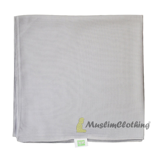 Light Gray Square Chiffon Scarf Hijab Kimar Hijabi From Turkey