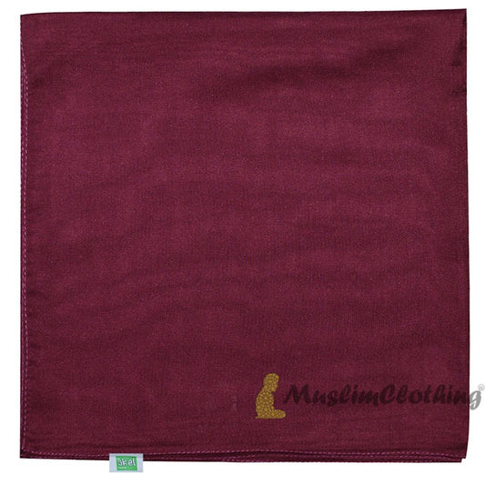 Maroon Square Chiffon Scarf Hijab Kimar Hijabi From Turkey