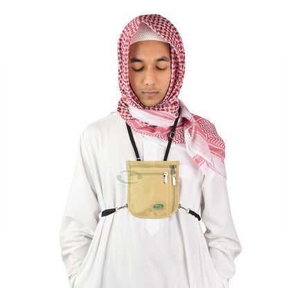HajjSafe™ Haji &amp; Umrah - Tas Leher Anti Pencurian