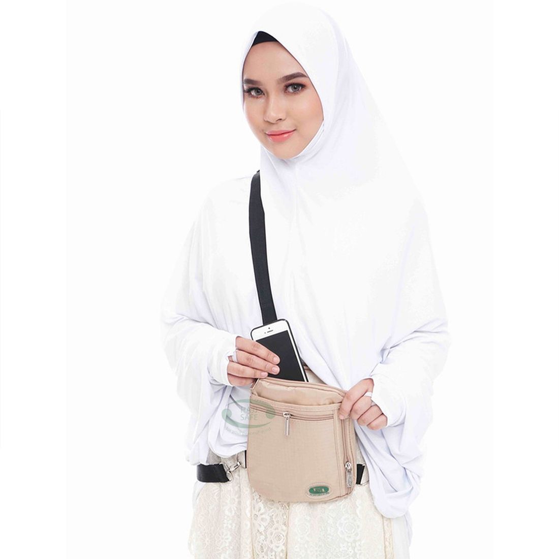 Hajj Safe™ Hajj & Umrah – Anti-Theft Secure Side Bag & Neck Bag