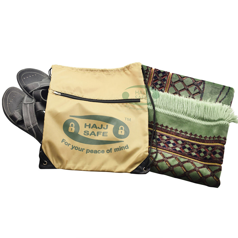 Hajj Safe™ Hajj & Umrah – Shoe + Prayer Mat Bag