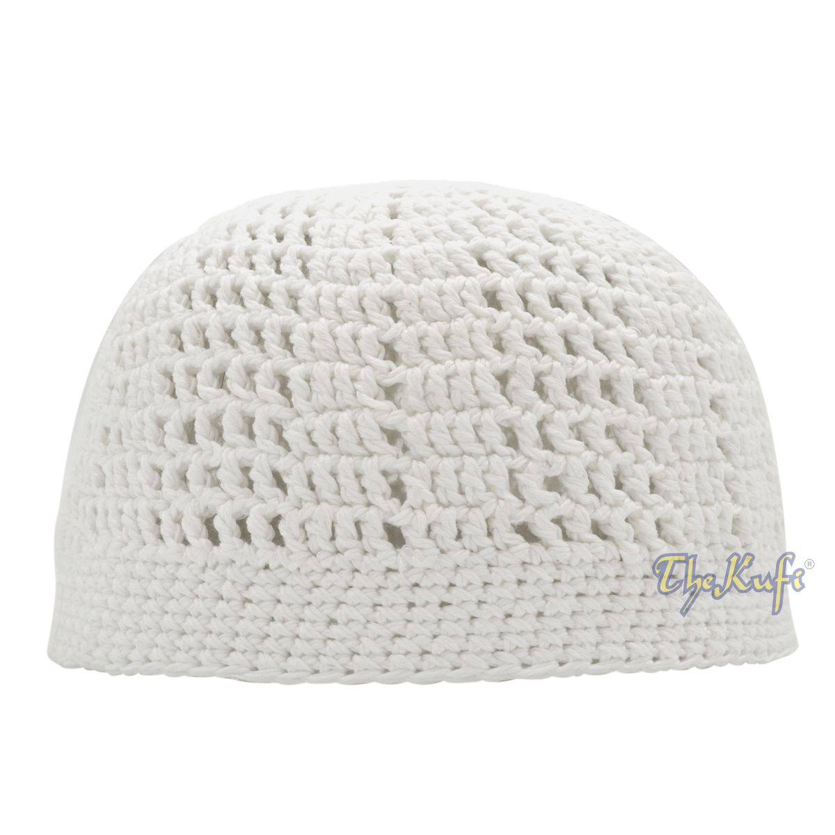 White Kufi Cap | Handcrocheted Arifin Ilham Crochet Knitted Muslim Hat