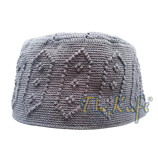 Black Open Weave Top With Knot Hand Crochet Kufi Hat