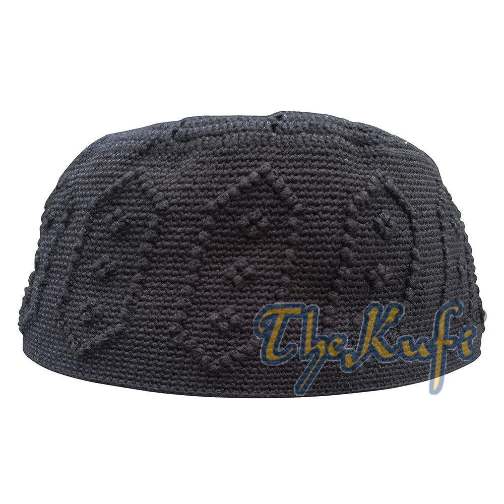 Desain Simpul Hitam Rajutan Tangan Habaib Kufi Yaman