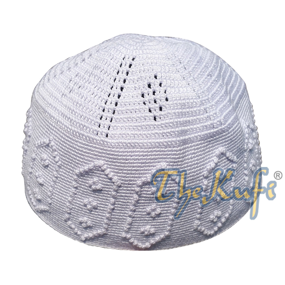 Desain Simpul Putih Katun Satu Ukuran Buatan Tangan Habaib Kufi Yaman