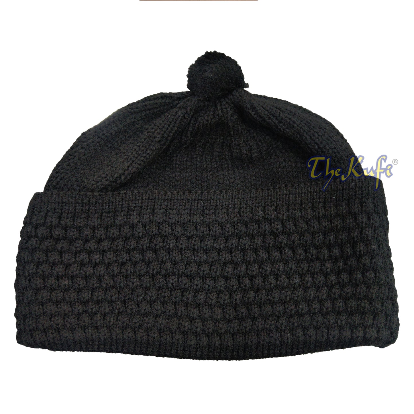 Topi Beanie Akrilik Kapas Panas Satu Saiz Anyaman Tebal Stretchy Double Layer dengan Bawal