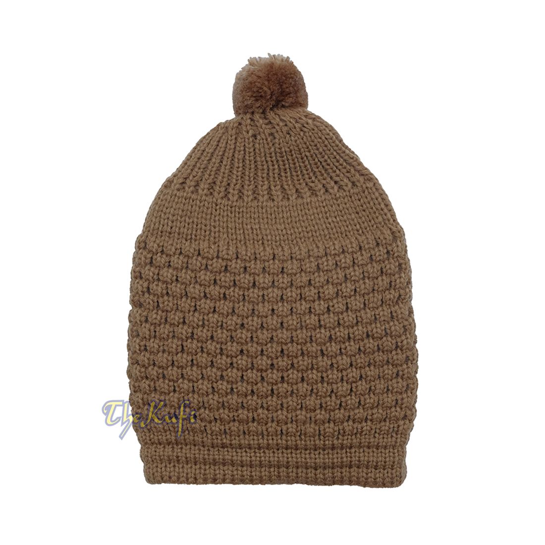 Brown Turkish-style Knit Stretchy Warm Beanie Hat
