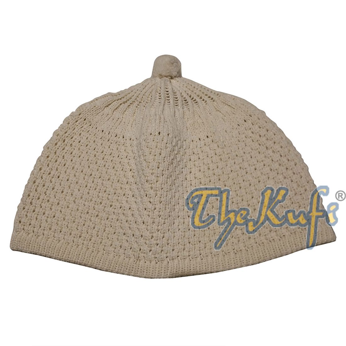 Cream Color Turkish-style Knit Stretchy Beanie Hat One-size