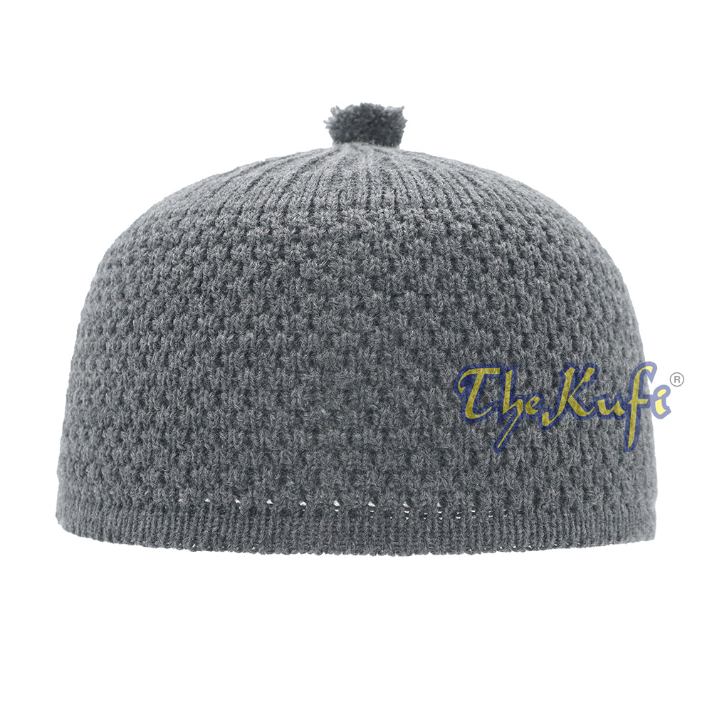 Dark Gray Turkish-Style Warm Stretchy Beanie Cap One-Size