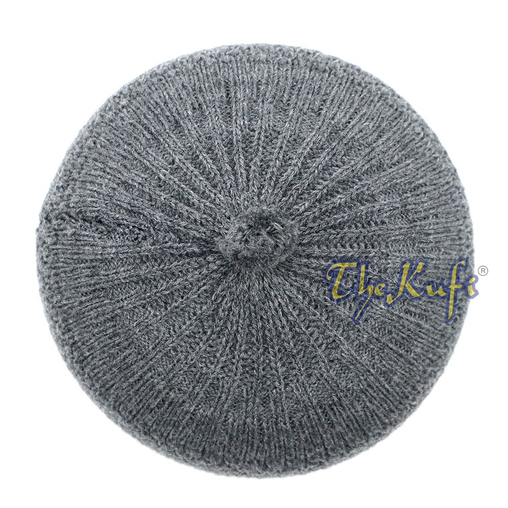 Dark Gray Turkish-Style Warm Stretchy Beanie Cap One-Size