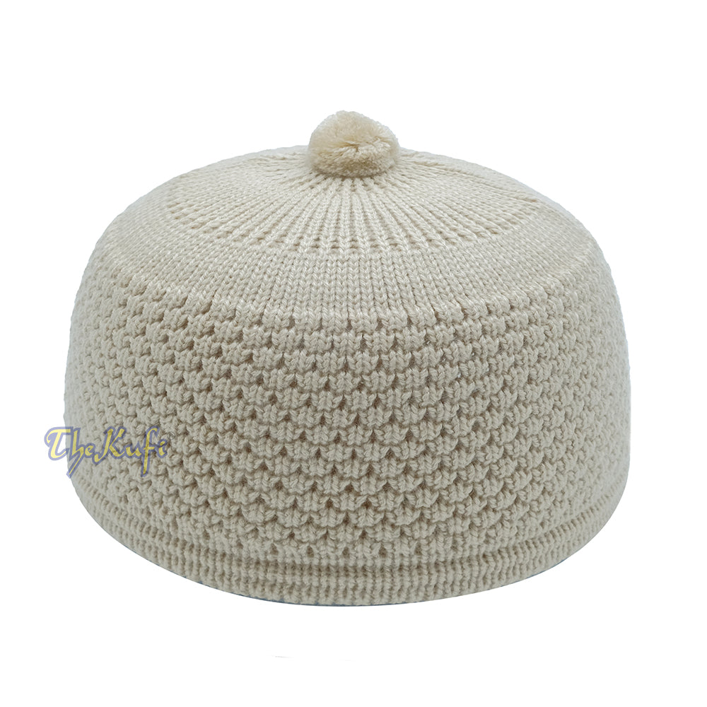 Light Brown Turkish-Style Knit Stretchy Warm Beanie Hat