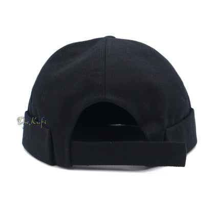 Tali Boleh Laras Hitam &amp; Topi Besbol Tanpa Velcro