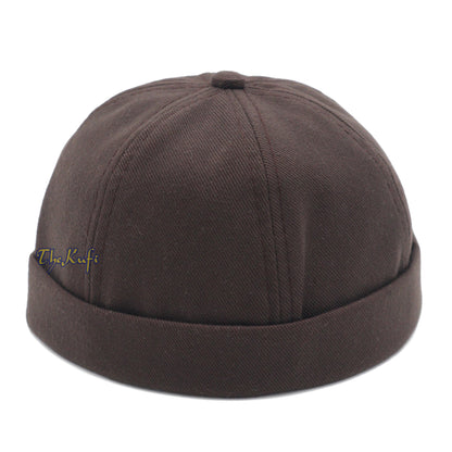 Tali Boleh Laras Coklat &amp; Topi Besbol Tanpa Velcro