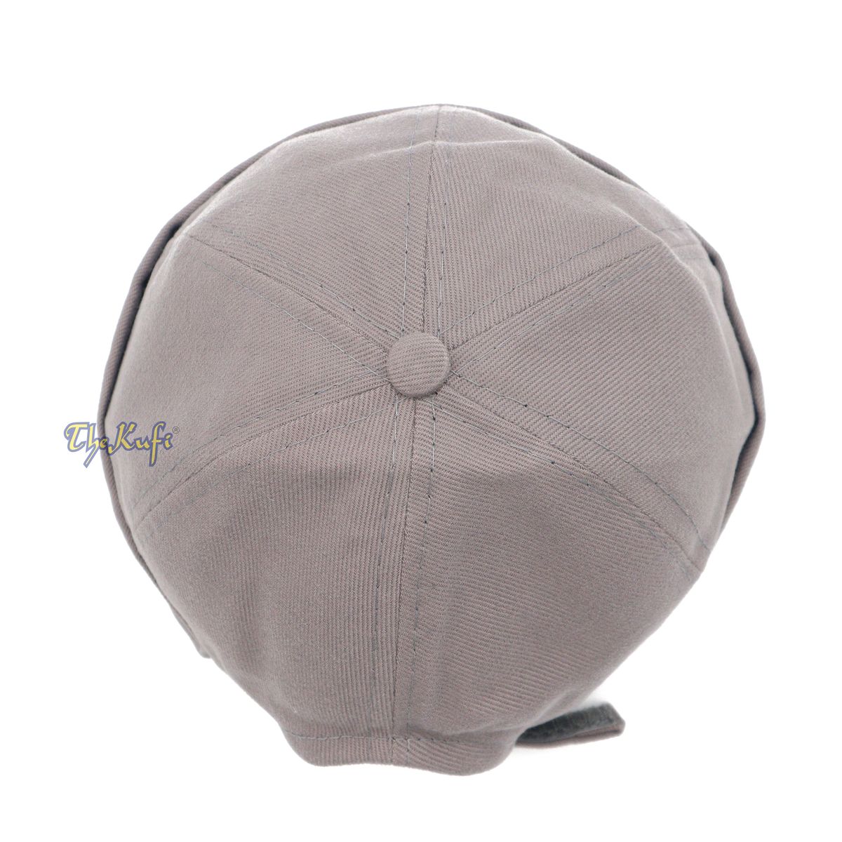 Gray Brimless Baseball Cap Adjustable Strap & Velcro
