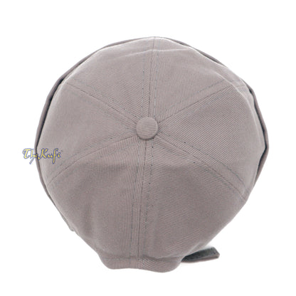 Tali Boleh Laras Kelabu &amp; Topi Besbol Tanpa Velcro