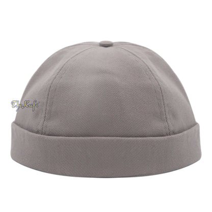Tali Boleh Laras Kelabu &amp; Topi Besbol Tanpa Velcro