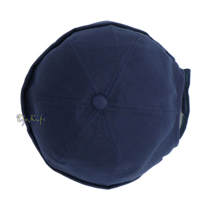Tali Dapat Disesuaikan Biru Laut &amp; Topi Bisbol Tanpa Pinggiran Velcro