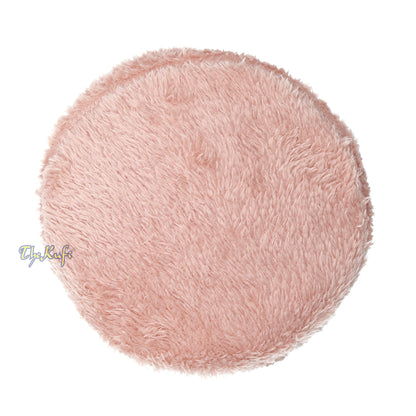 Peach Winter Kufi Faux Fur Warm Chechen Uzbeki Style Islamic Hat Plush One-Size Medium-Large Stretchy 4-Inch Tall Head Cover Muslim