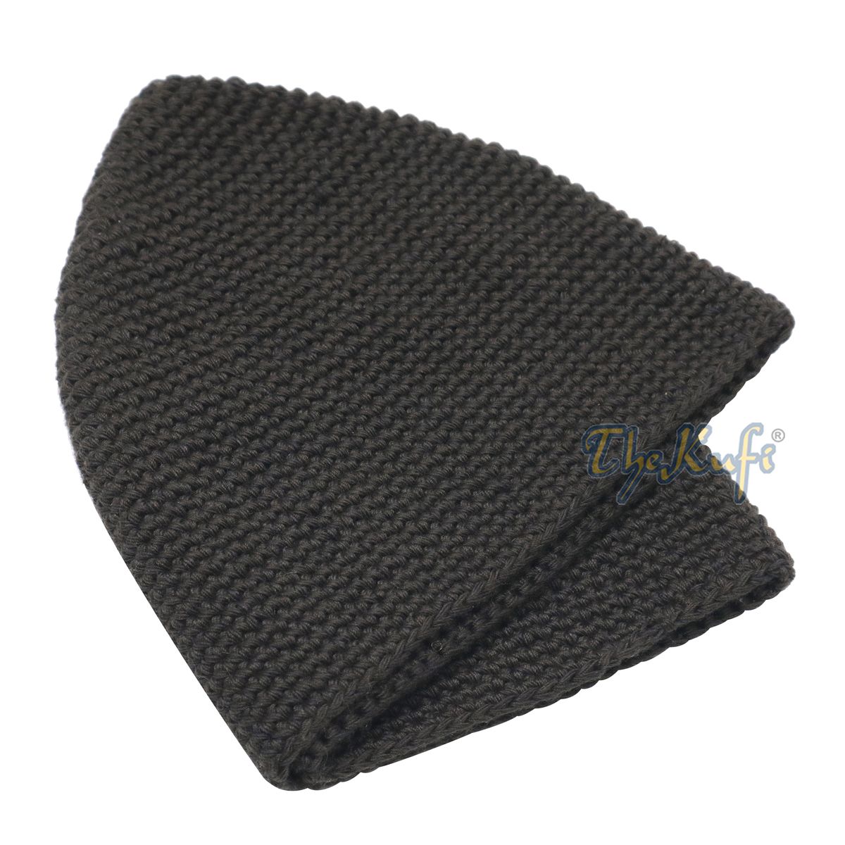 Graphite Hand-Crocheted 100% Cotton Kufi Hat Unique Design And Comfortable Fit