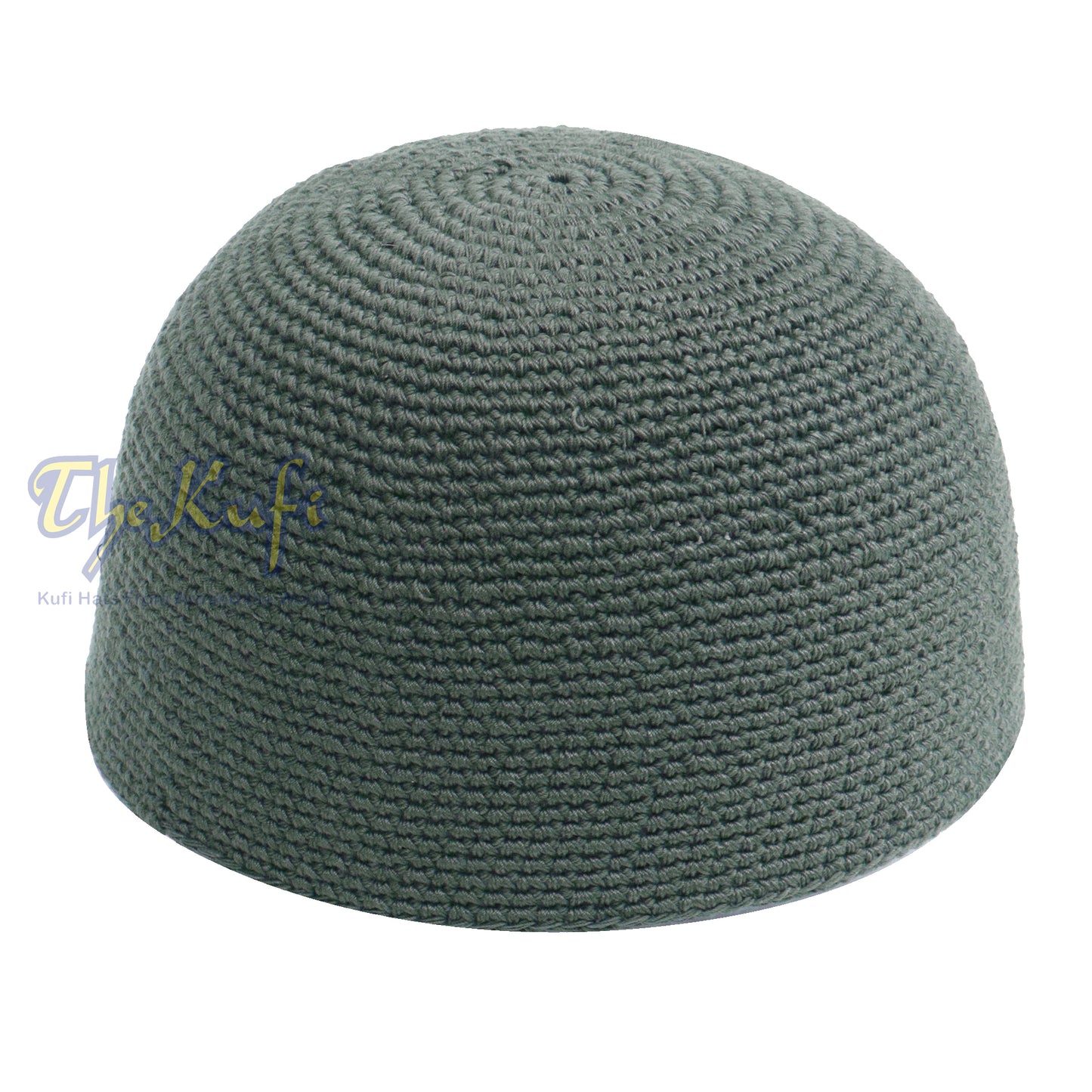 Topi Kufi Jacquard Polos Hijau Tentera Darat Kaitan Tangan 100% Kapas Rekaan Unik dan Sesuai Selesa