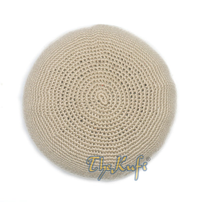Topi Kufi Kapas 100% Kaitan Tangan Khaki Ringan Biasa Rekaan Unik dan Sesuai Selesa