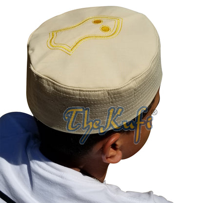 Krim Separuh Kaku Nalain Pak Shareef Sandal Sulam Kufi