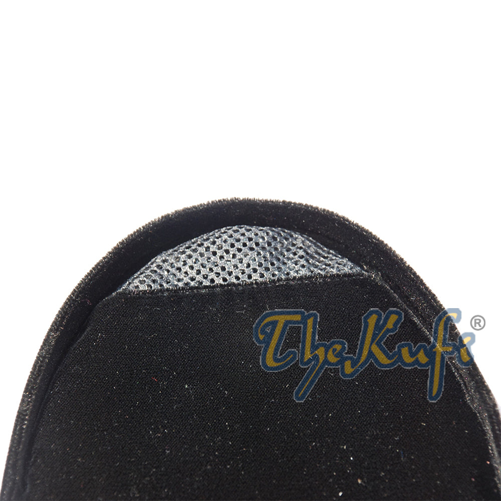 Black Velvet Peci Songkok Hat (8 cm Tall)