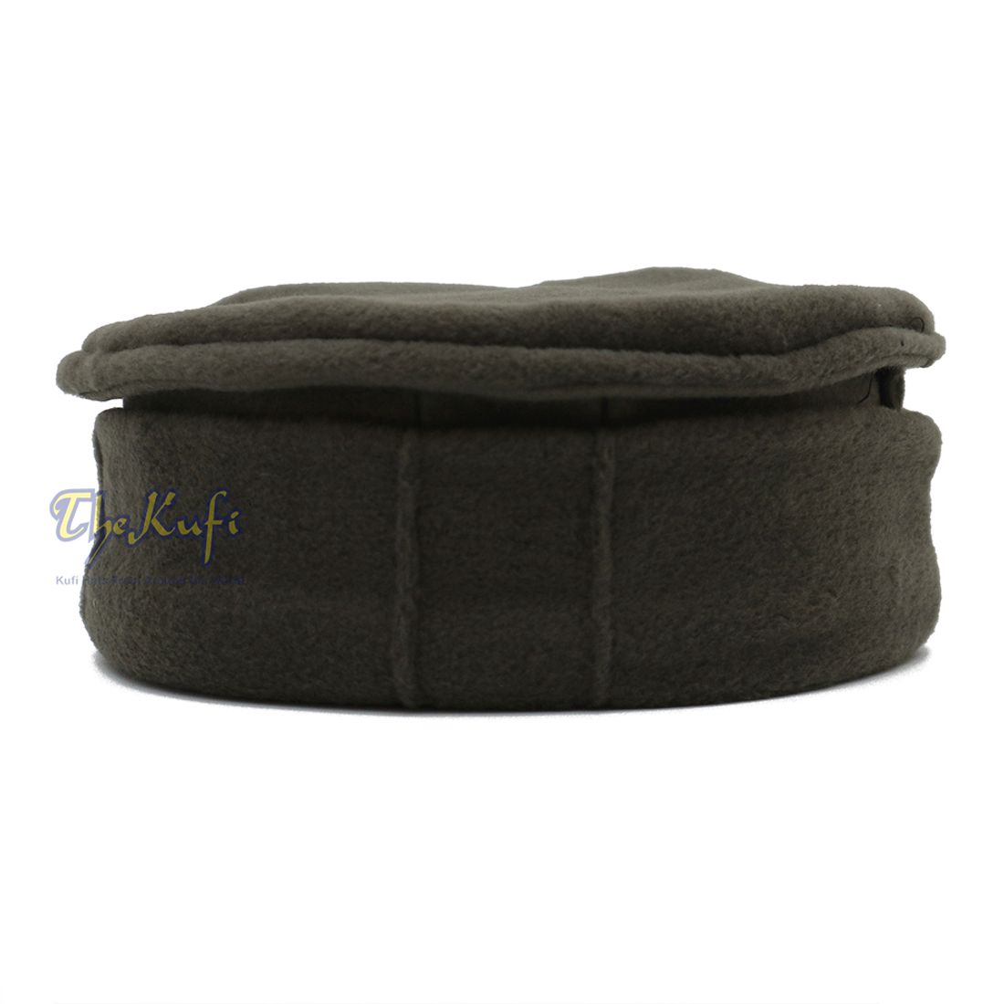 Army Green Stretchable Afghani Faux Wool Pakol Mujahidin Soft Kufi Hat