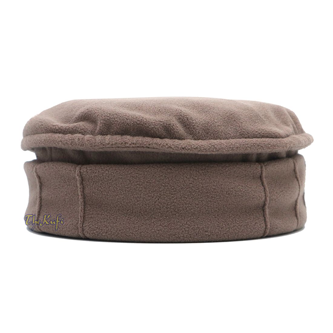 Beige Traditional Stretchable Pakol Mujahidin One-Size Soft Kufi Hat