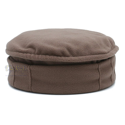 Beige Traditional Stretchable Pakol Mujahidin Satu Saiz Topi Kufi Lembut