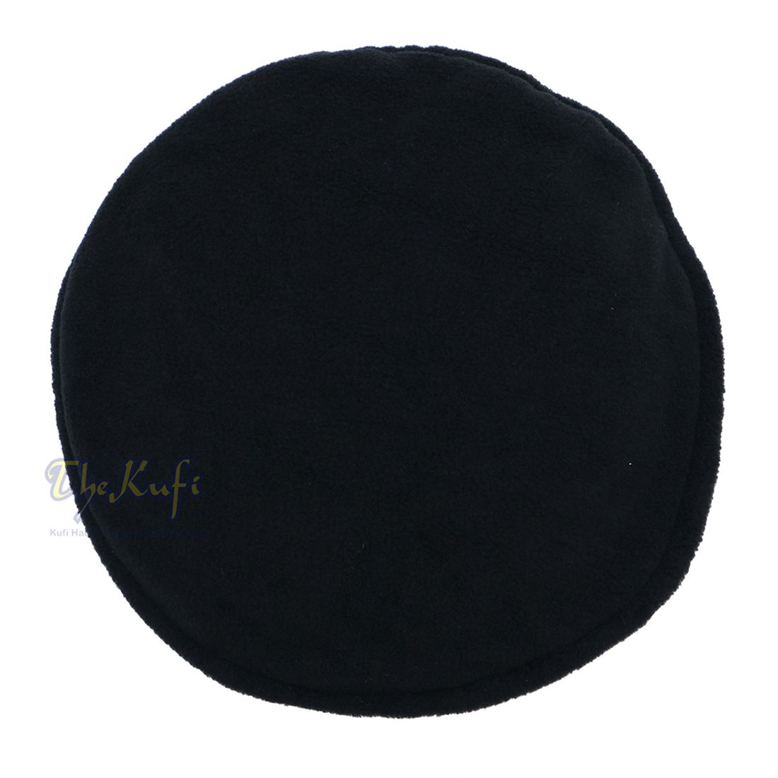 Black Stretchable Faux Wool Pakol Mujahidin Afghani Soft Kufi Hat