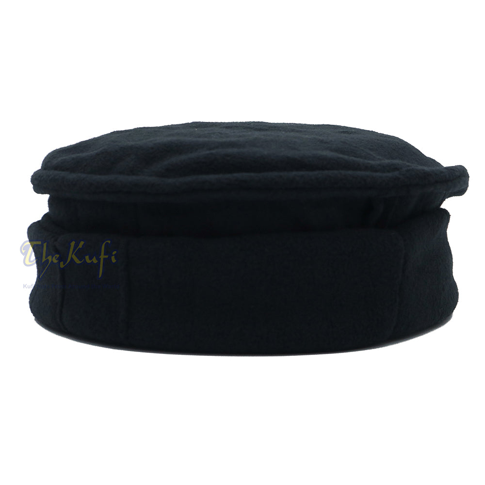 Topi Kufi Lembut Pakol Mujahidin Tradisional Hitam Satu Saiz