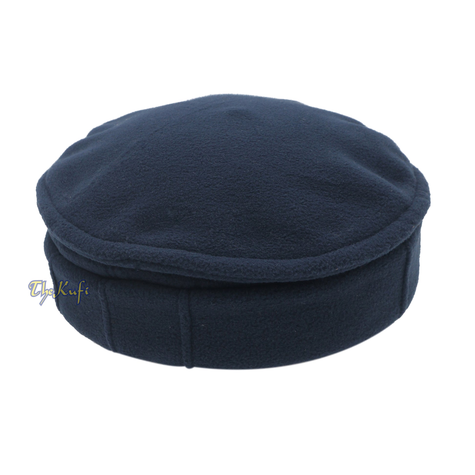 Afghani Navy Blue Stretchable Pakol Mujahidin Faux Wool Soft Kufi Hat